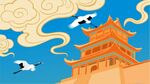 敦煌国潮插画