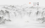 山水水墨画