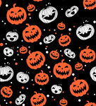 万圣节南瓜幽灵图案背景