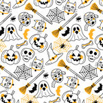 万圣节图案鬼怪南瓜元素