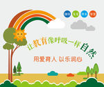 创意幼儿园门厅童趣设计背景文化