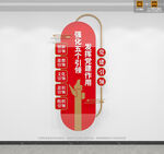 竖版党建引领文化墙