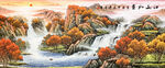 大厅山水画
