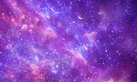 紫色星空天花软膜