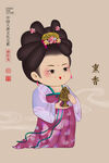 香道唐仕女
