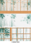 杜邦纸竹林背景墙