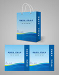 蓝色手提袋设计