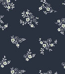 深蓝色底白色碎花