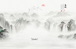 国画水墨山水