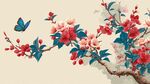 蝶舞繁花图