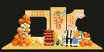 中式甜品台装饰布置