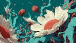 梦幻花卉插画 色彩绚丽