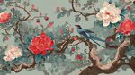 花鸟绘景图