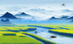 客厅山水画