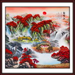 聚宝盆国画