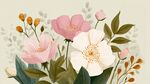 清新花卉插画