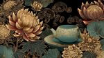 中式繁花间的雅致茶具