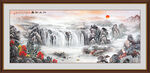 中堂山水画