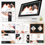 商务风画册indd模板展示