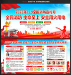 2025年全国消防宣传月展板