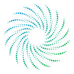 渐变点状螺旋圆点科技元素