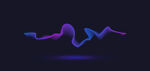 炫彩动态波形矢量图案