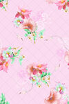 粉色花卉图案背景纹理