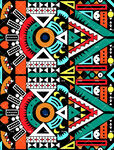 多彩民族风几何图案设计