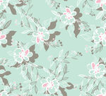 清新 花卉  手绘花 碎花