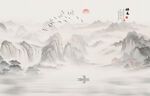 国画水墨山水