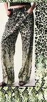 时尚豹纹长裤展示