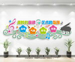 美妙的旋律艺术的氛围音乐背景墙