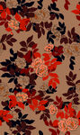 复古花卉图案面料