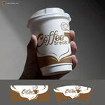 手持咖啡杯设计效果图