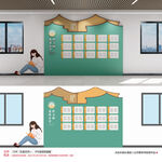 学生作品文化墙