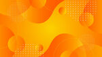 橙色渐变抽象几何背景图