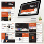 高档房地产企业画册indd模板