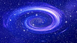 梦幻蓝色旋涡星空