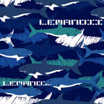 海洋鲨鱼图案的迷彩设计