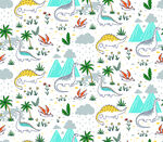 多彩卡通图案背景素材