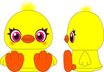 可爱小黄鸭玩偶设计图