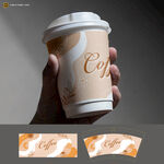 手持咖啡杯包装设计展示