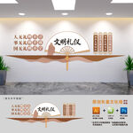 校园文明礼仪文化墙