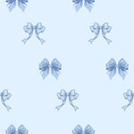 浅蓝色蝴蝶结无缝图案图案背景