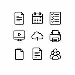 简约办公图标集合