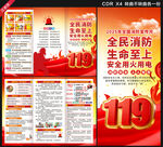 全国消防日三折页