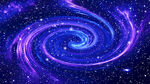 蓝紫色宇宙星空旋涡