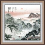 国画山水风景装饰画