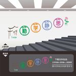 图书馆楼梯间楼道文化墙