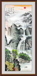 竖幅玄关山水画